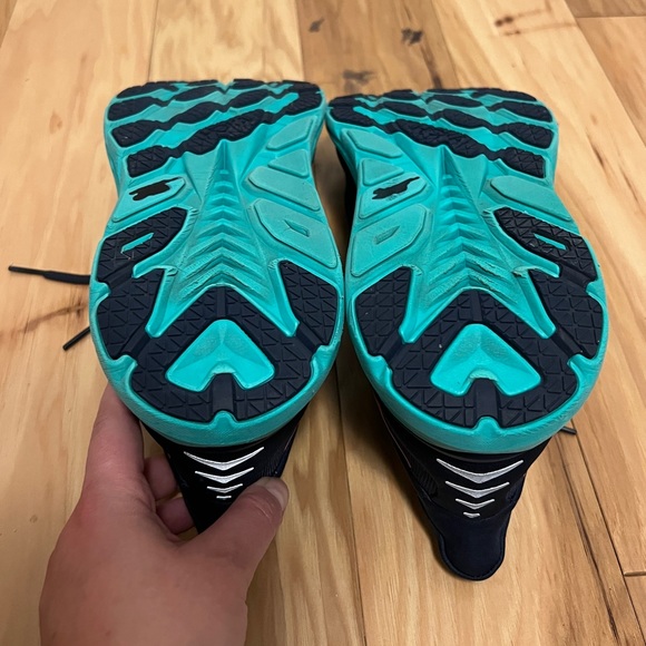 HOKA ONE ONE Clifton 8 Running Shoe Women’s 10 Navy/Teal Outerspace Atlantis - Picture 9 of 12